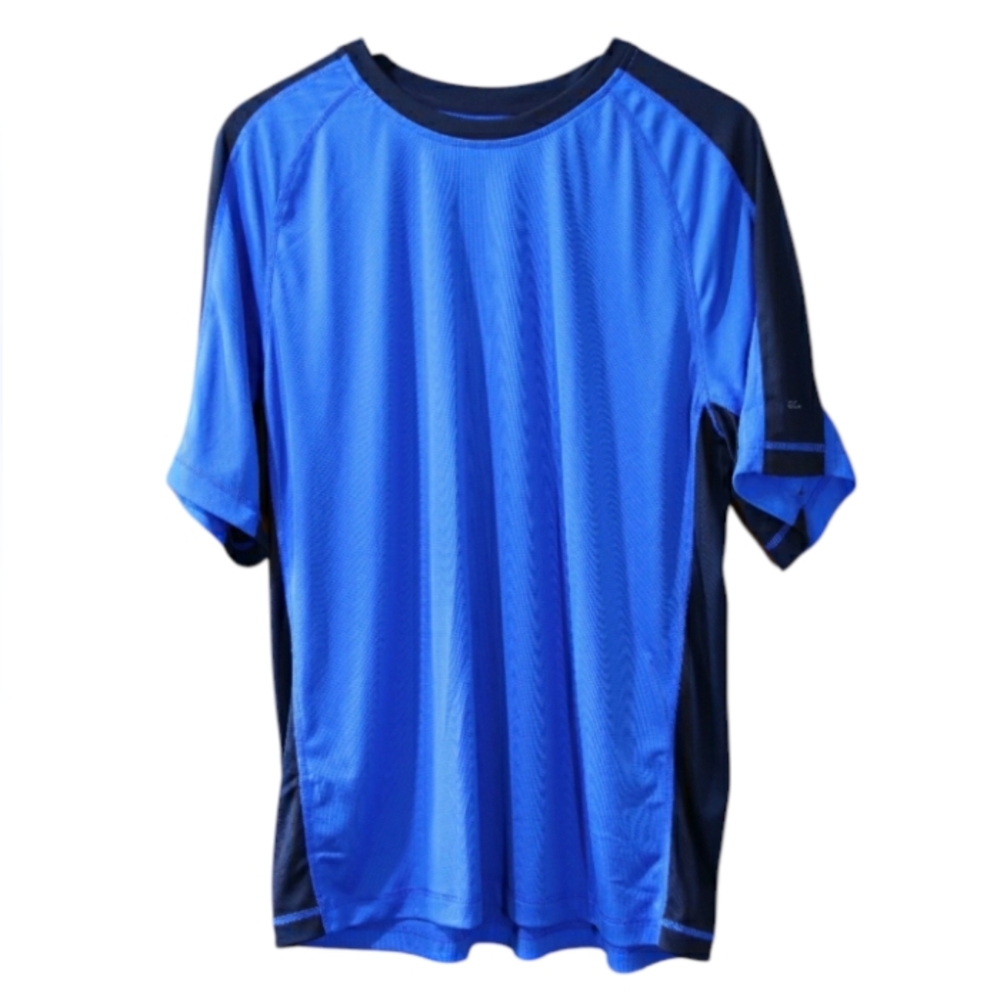 Alpine Design Short Sleeve Tee in Blue and Black Mens XL